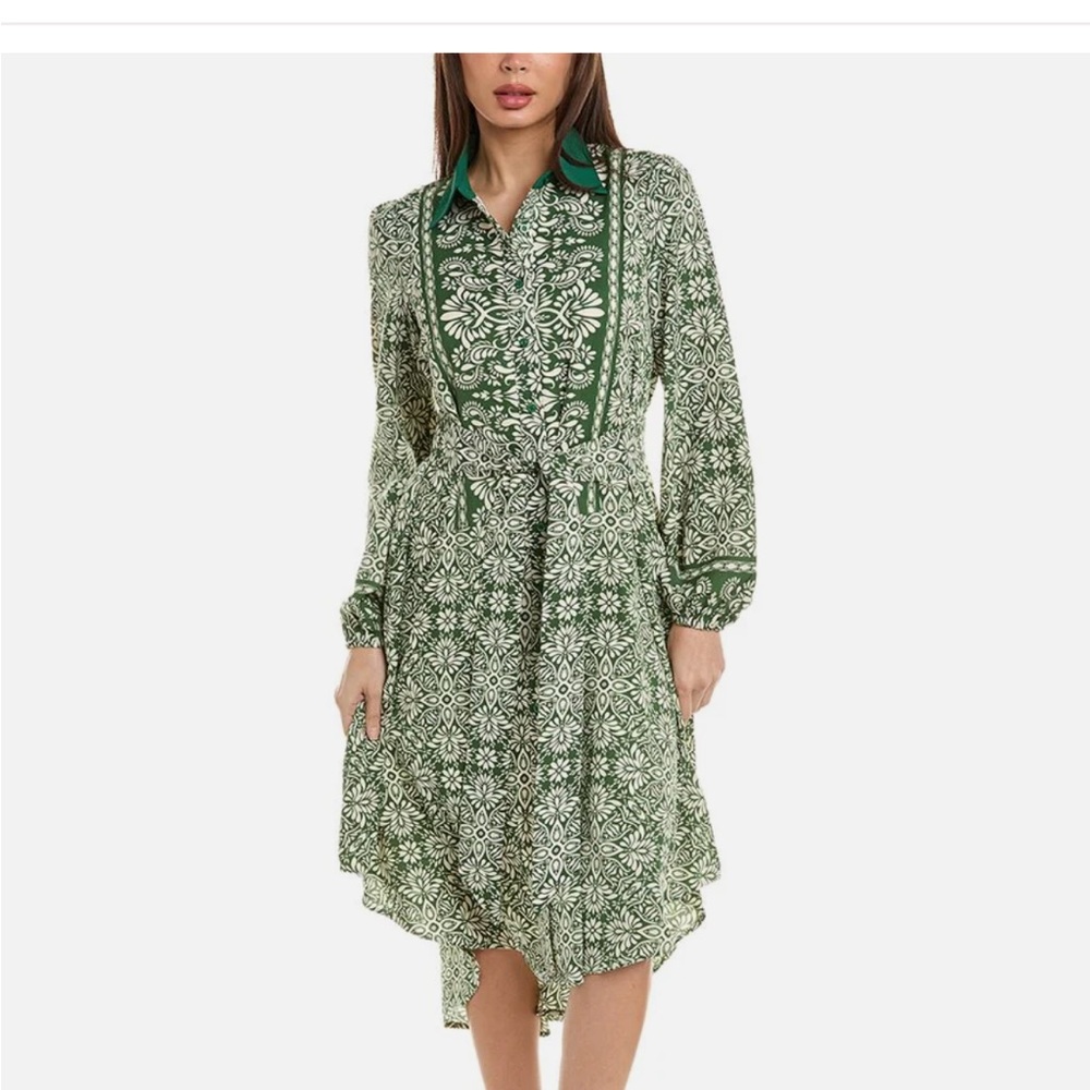 Gracia Green shirt dress